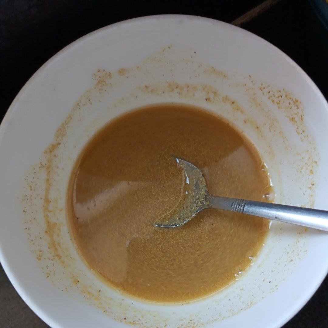 烫黄芥末，盖沫子