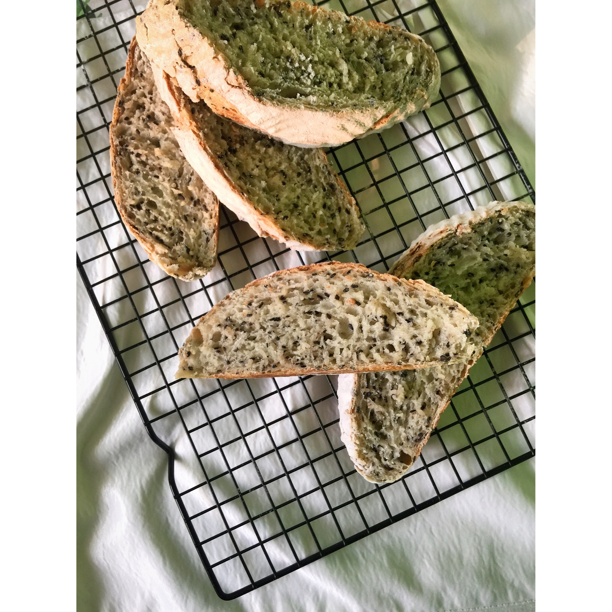 健康黑芝麻面包（免揉）