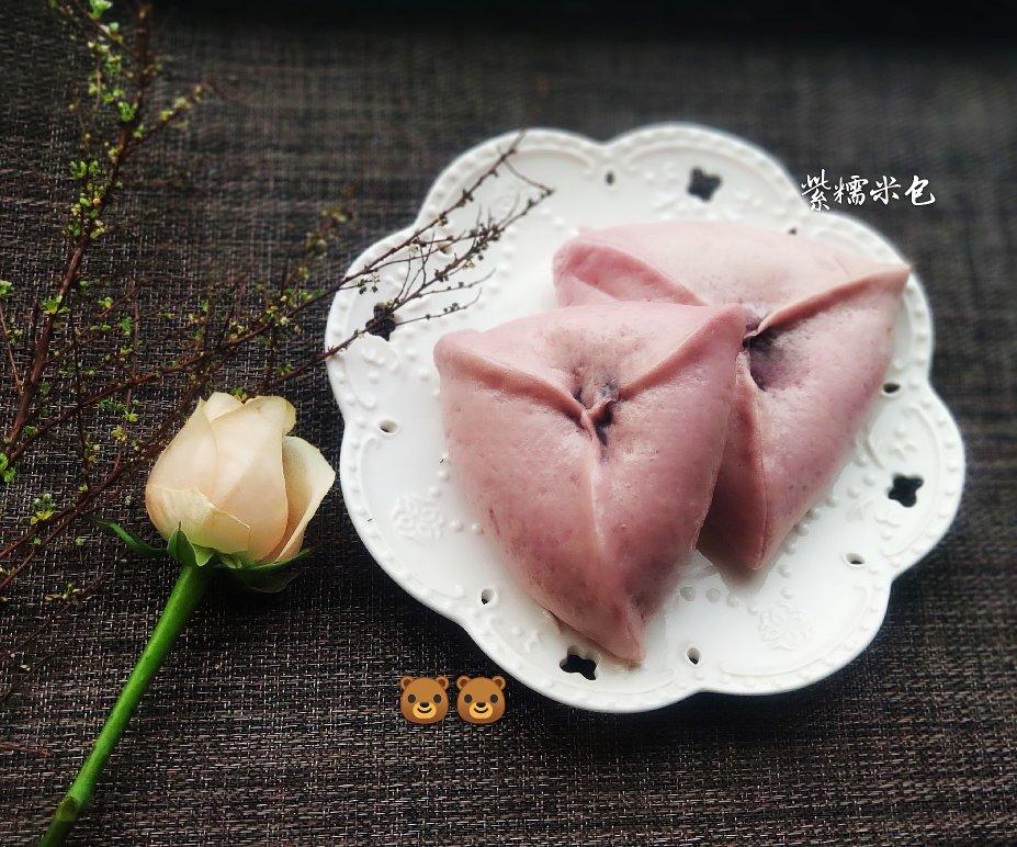 念念不忘的软糯黑米（紫糯米）馅糖三角、馒头包子、发面饼（一次发酵）
