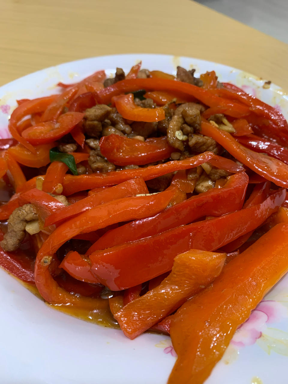 红椒肉丝（甜椒肉丝）