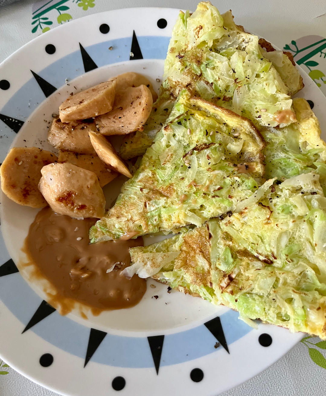 减脂餐|快手低脂低卡早餐饼～包菜蛋饼