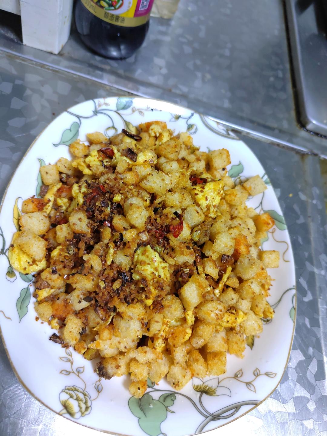 深夜食堂：炒馍花（剩馒头花样吃）