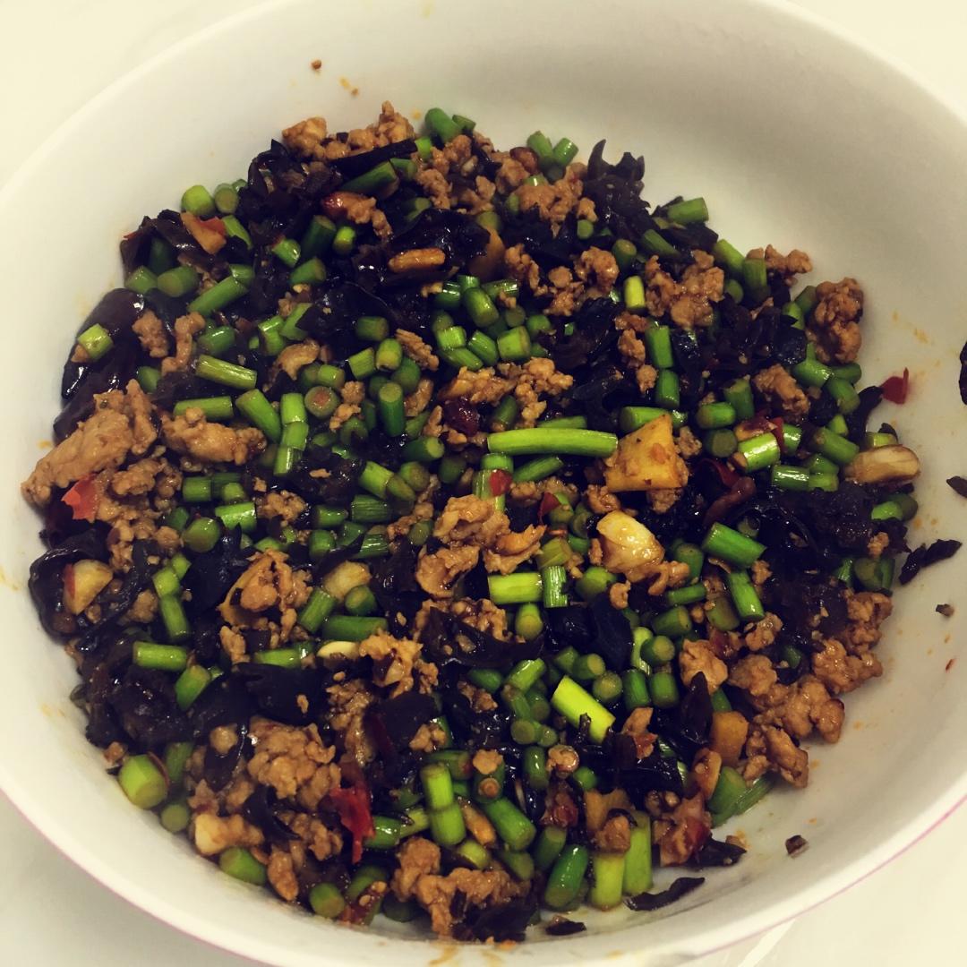 下饭菜～蒜苔肉末