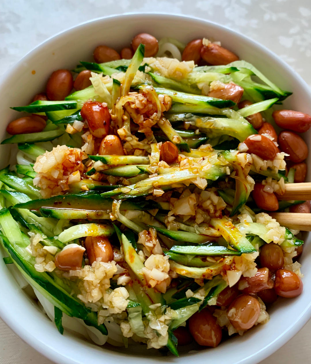 酸辣凉拌面，天热就爱吃这口