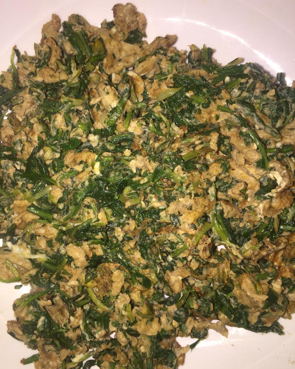 蒲公英炒鸡蛋