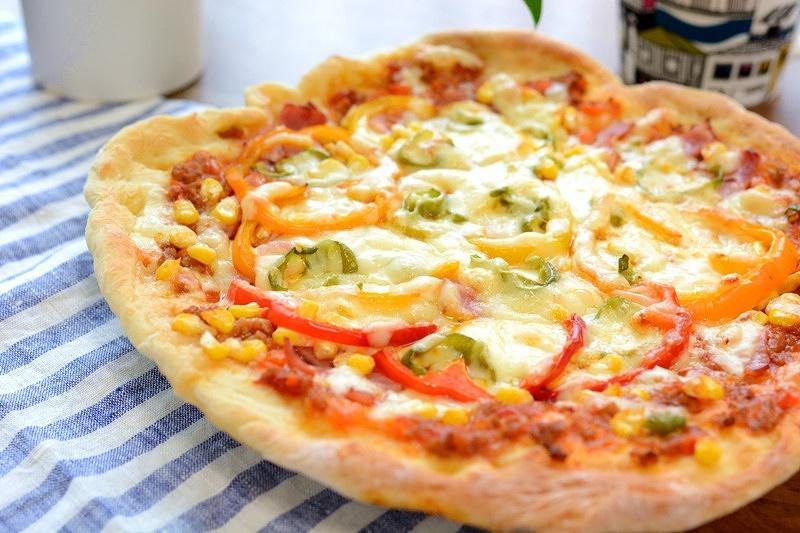 培根彩椒披萨with自制披萨酱