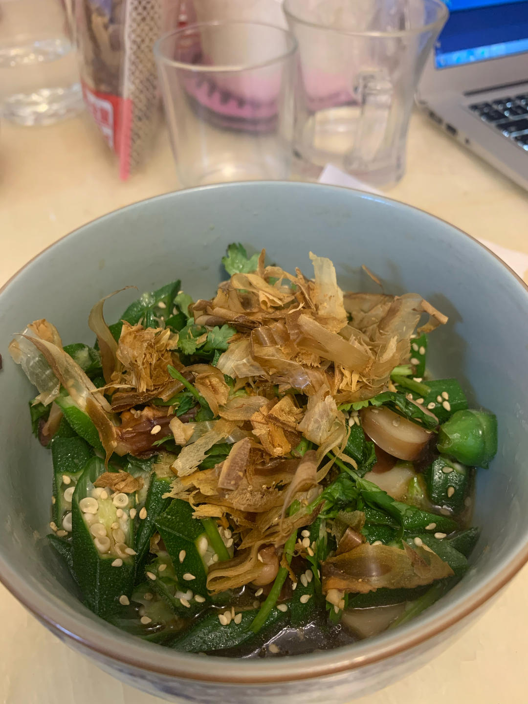 日式秋葵拌章鱼（简单快手.鲜美.降脂减肥）