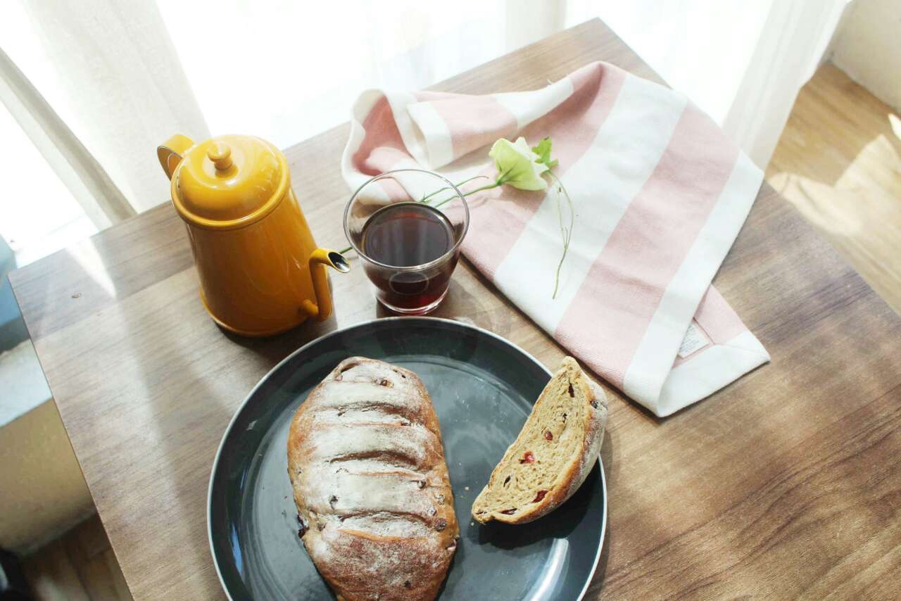 蔓越莓全麦黑糖面包