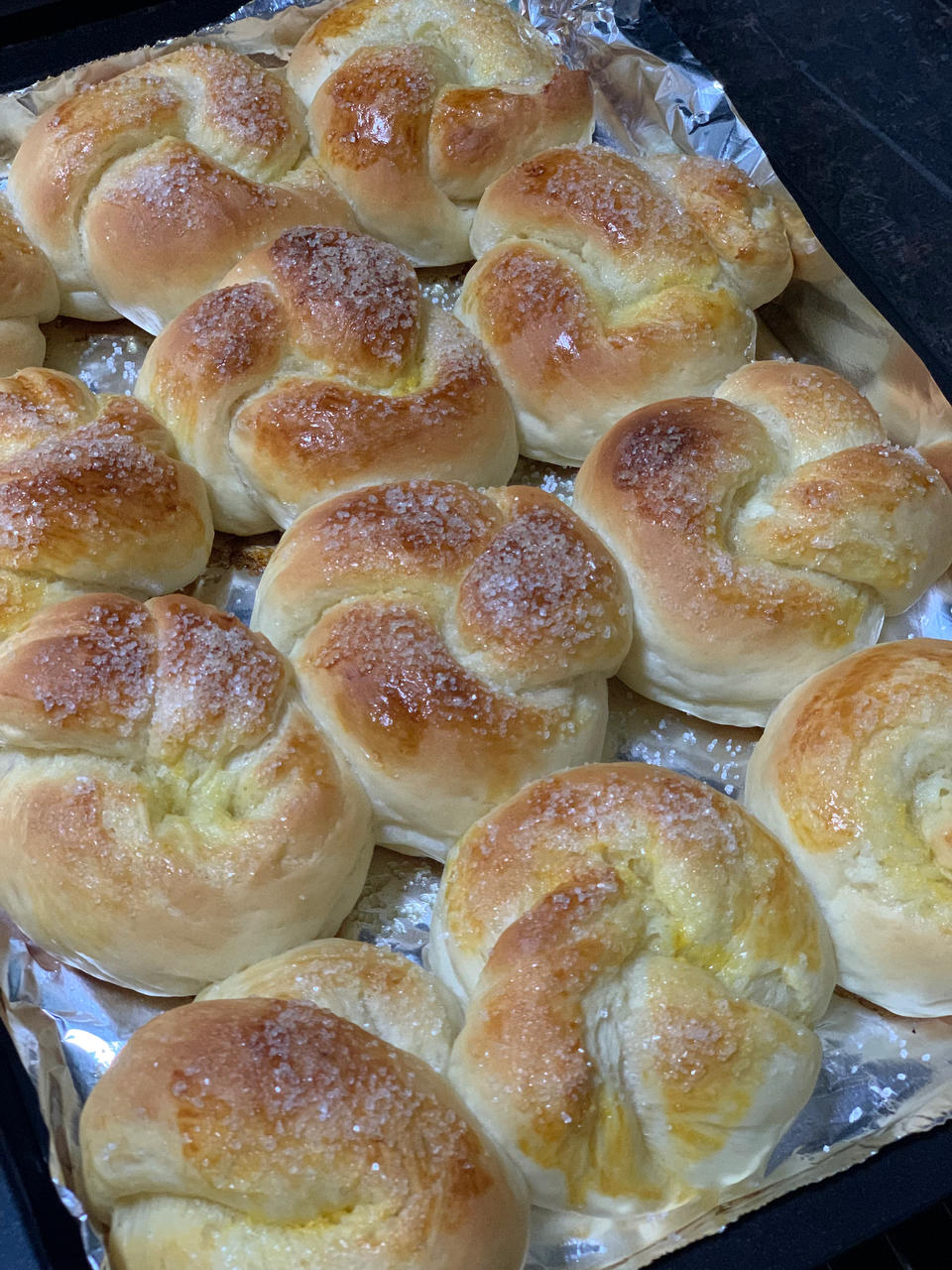 砂糖麻花面包（两股辫子）