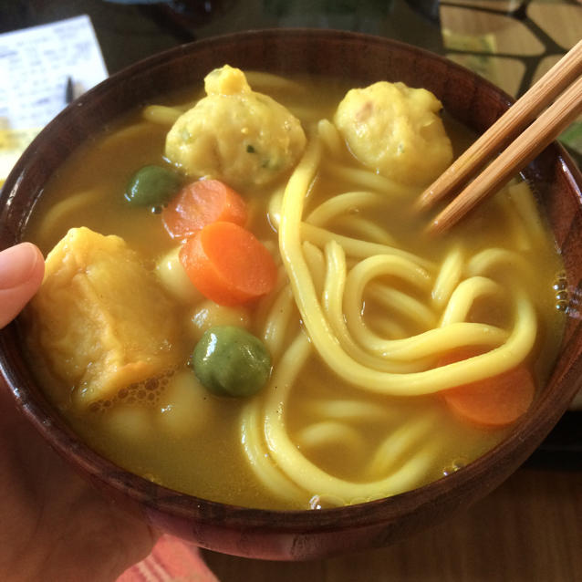 咖喱鱼丸乌冬面