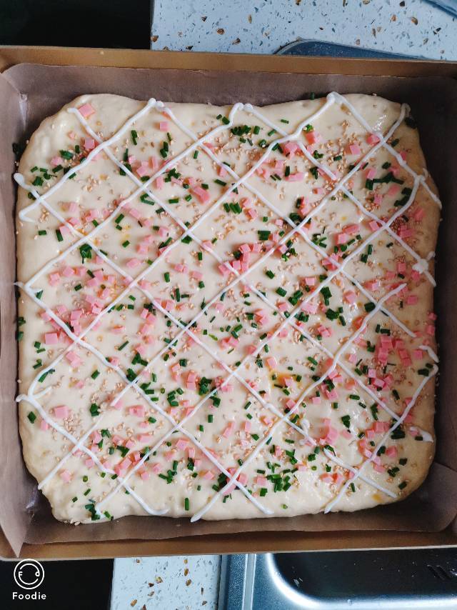 香葱肉松面包卷