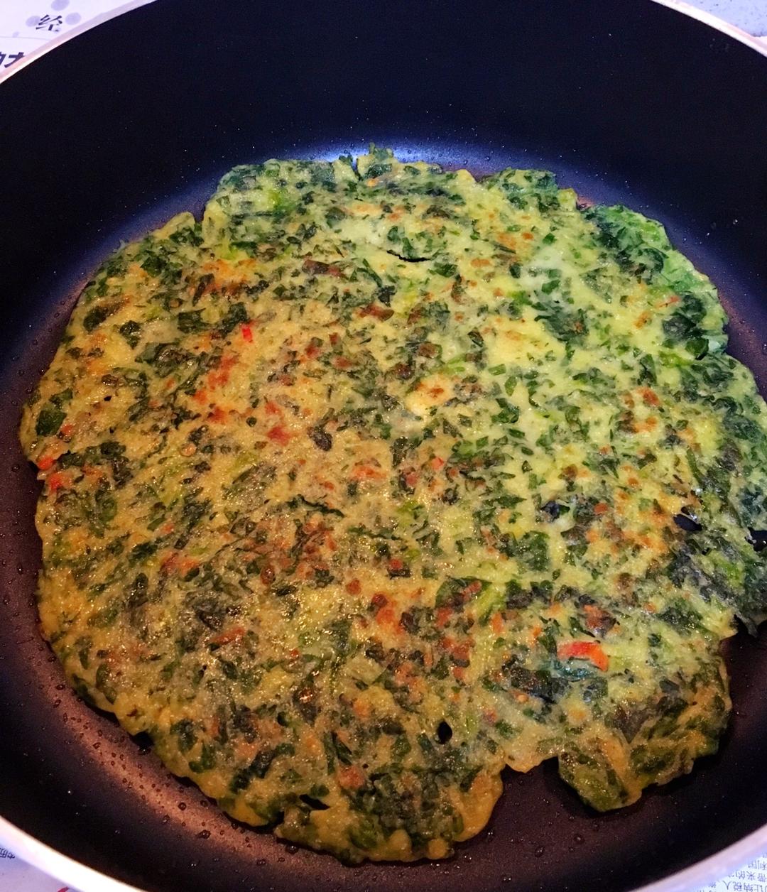 芹菜叶饼