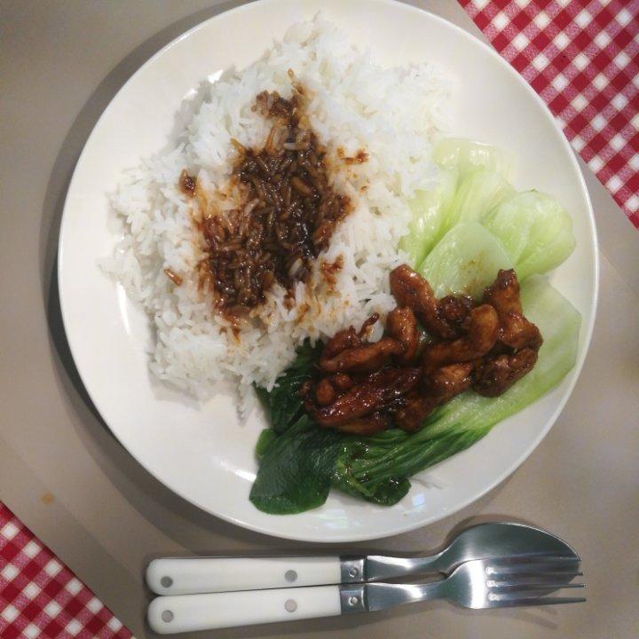 照烧鸡腿饭