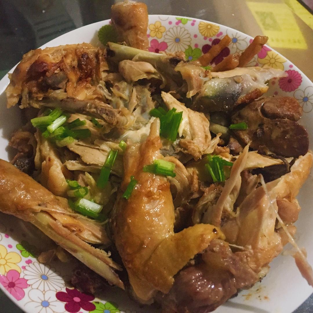电饭锅简易版：盐焗手撕鸡