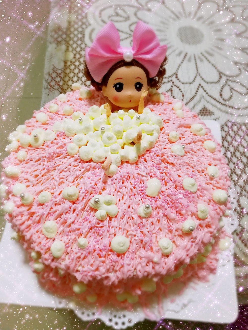 详细步骤制作泡泡浴娃娃蛋糕