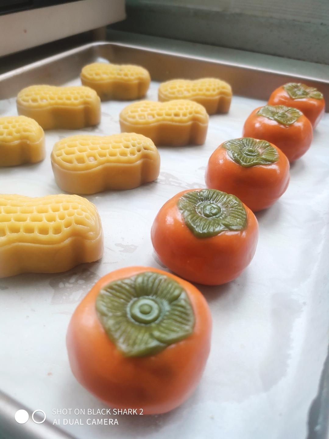 全网独家（原创）柿柿如意—广式金沙奶黄月饼（内附视频做法）