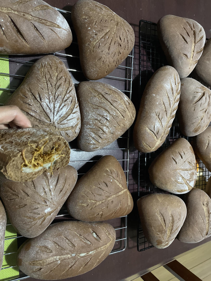 可可芋泥麻薯软欧