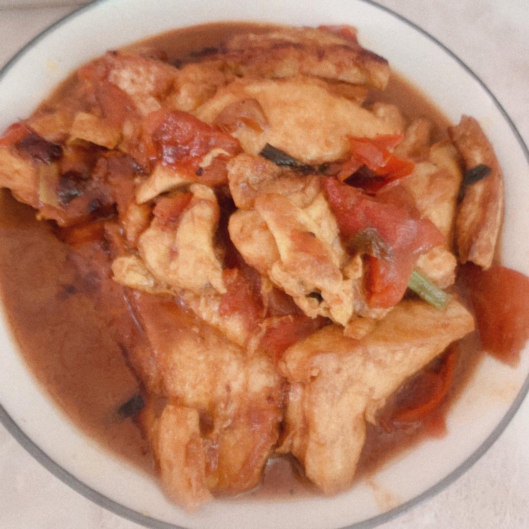 西红柿烧豆腐