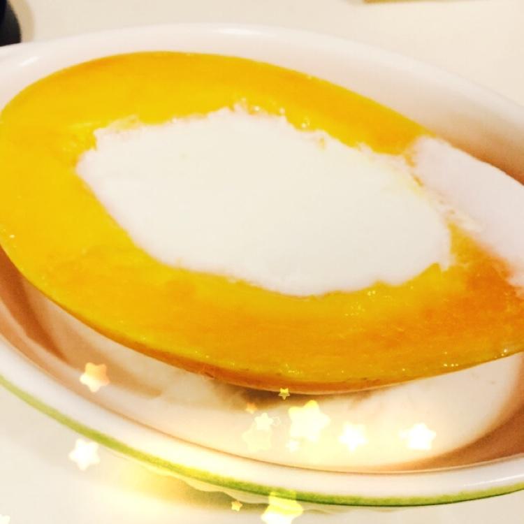 鮮奶蒸木瓜