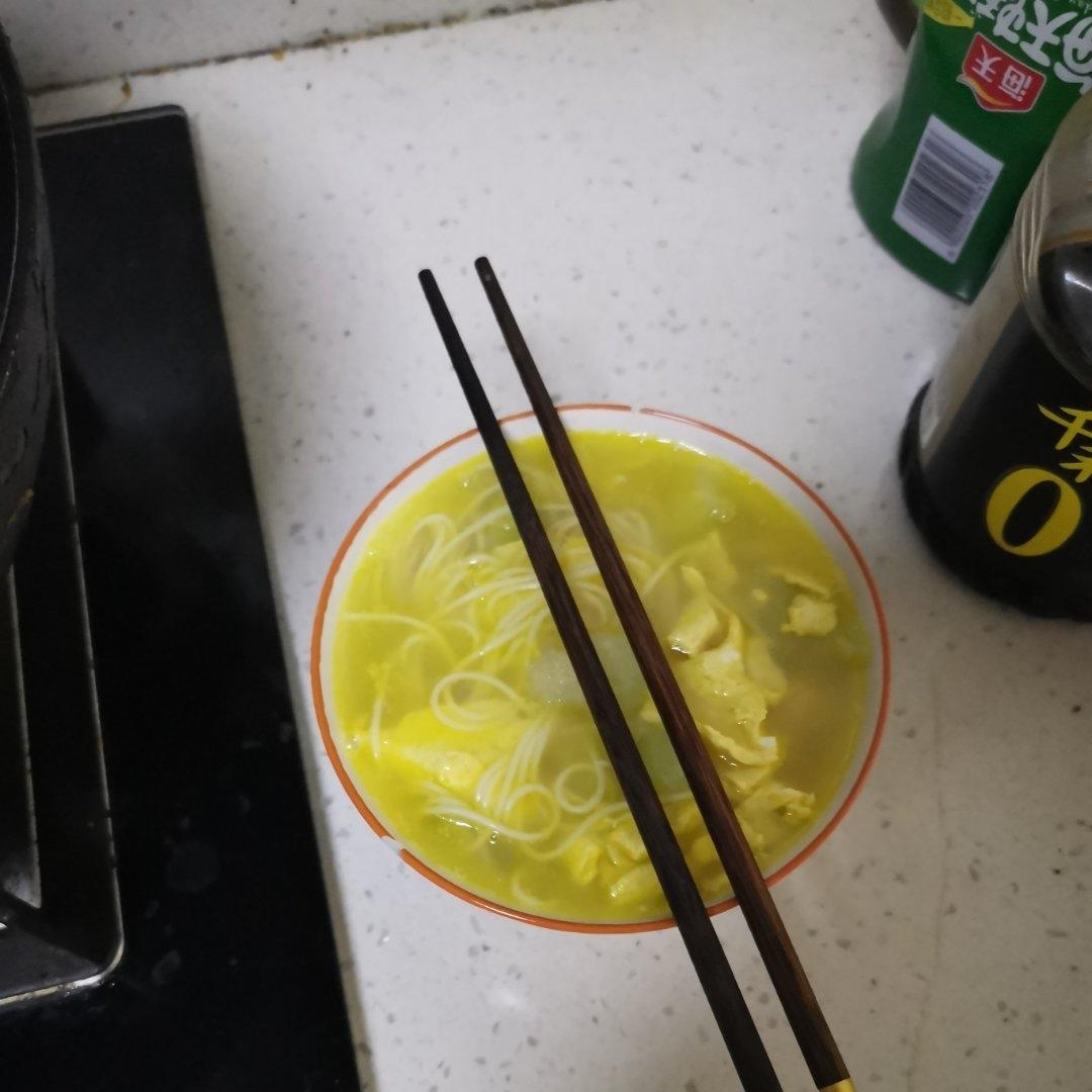 丝瓜鸡蛋汤(汤面)