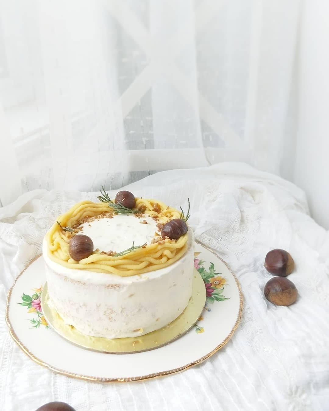 全网最全栗子蛋糕图片合辑