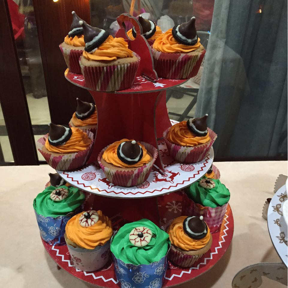 【万圣节】女巫帽子cupcake—美的T7-L382B智烤大师