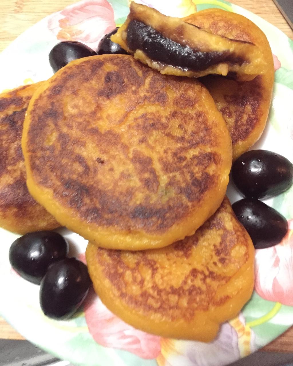 红薯豆沙饼