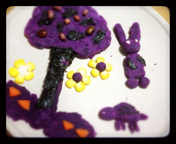 蜂蜜紫薯泥
