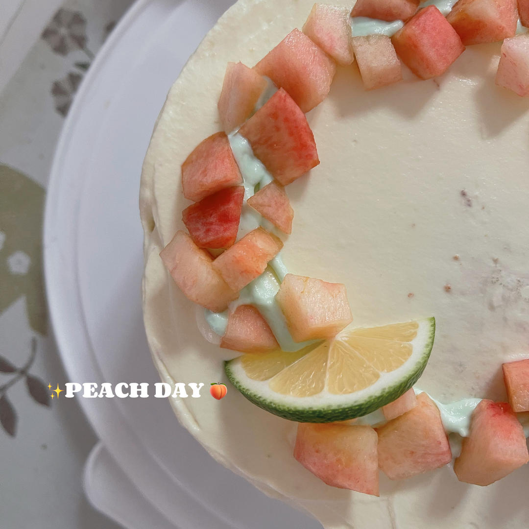 伯爵红茶桃子蛋糕【cooking tree】