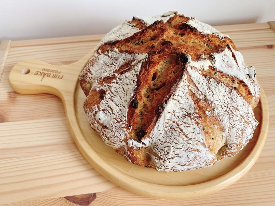 北鼎铸铁锅食谱｜亚麻籽蔓越莓包