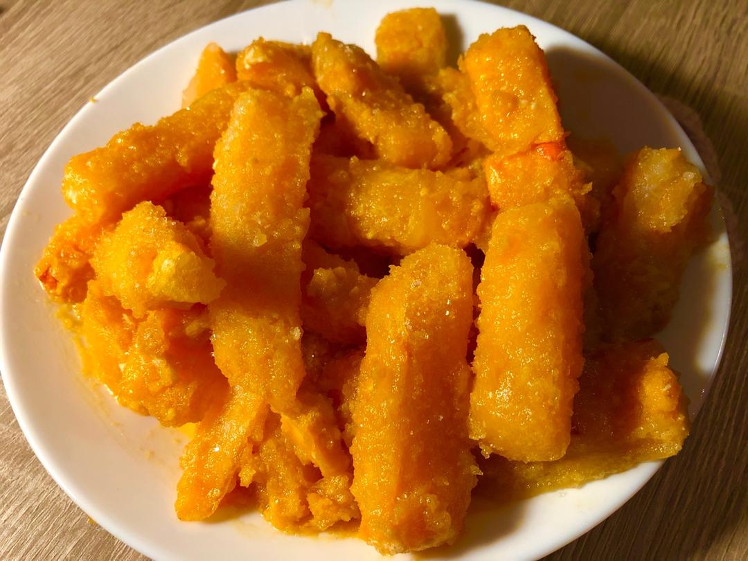 蛋黄焗南瓜￨小时候超级爱吃