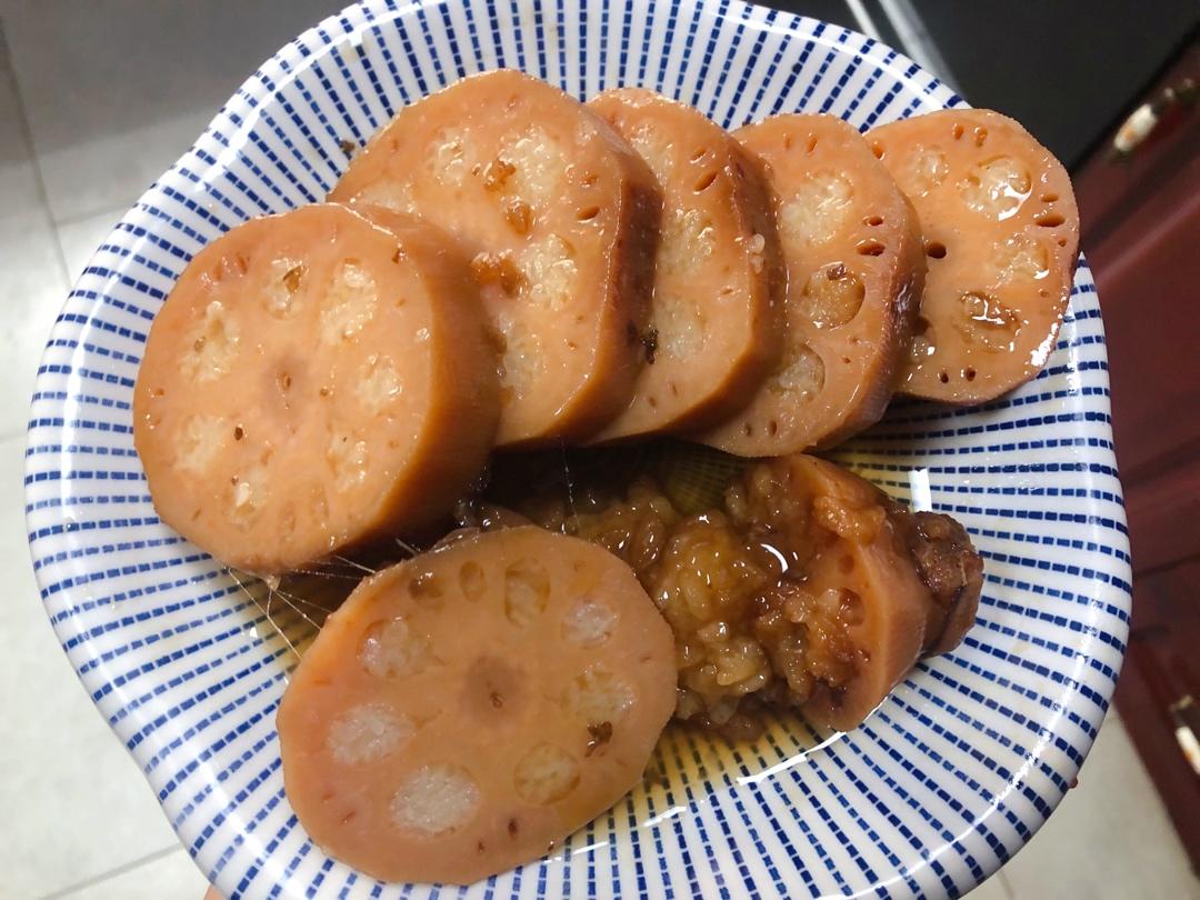 电饭锅版糯米糖藕
