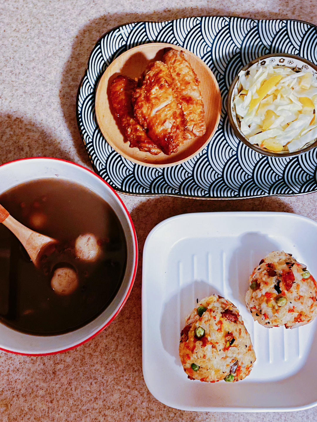 红豆沙糯米小丸子