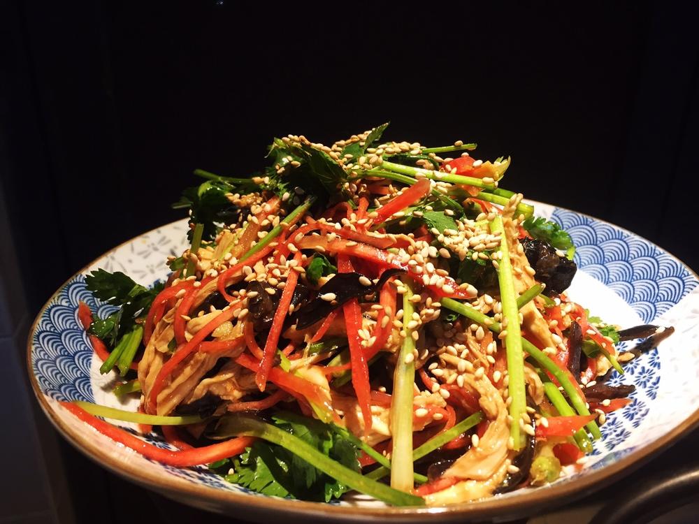 减脂健身｜凉拌手撕鸡丝（香辣&麻油版）