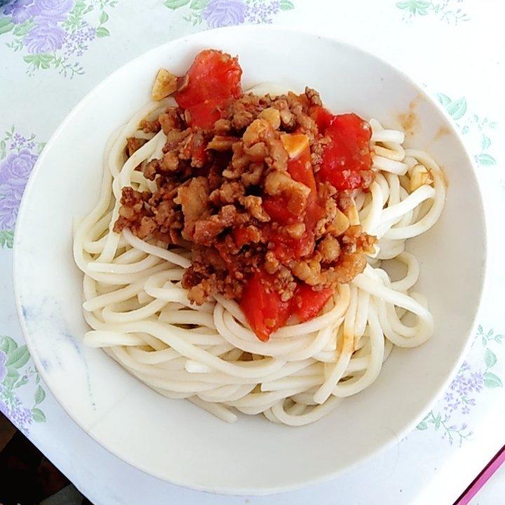 五花肉炖西红柿打卤面（好吃的不要不要的）