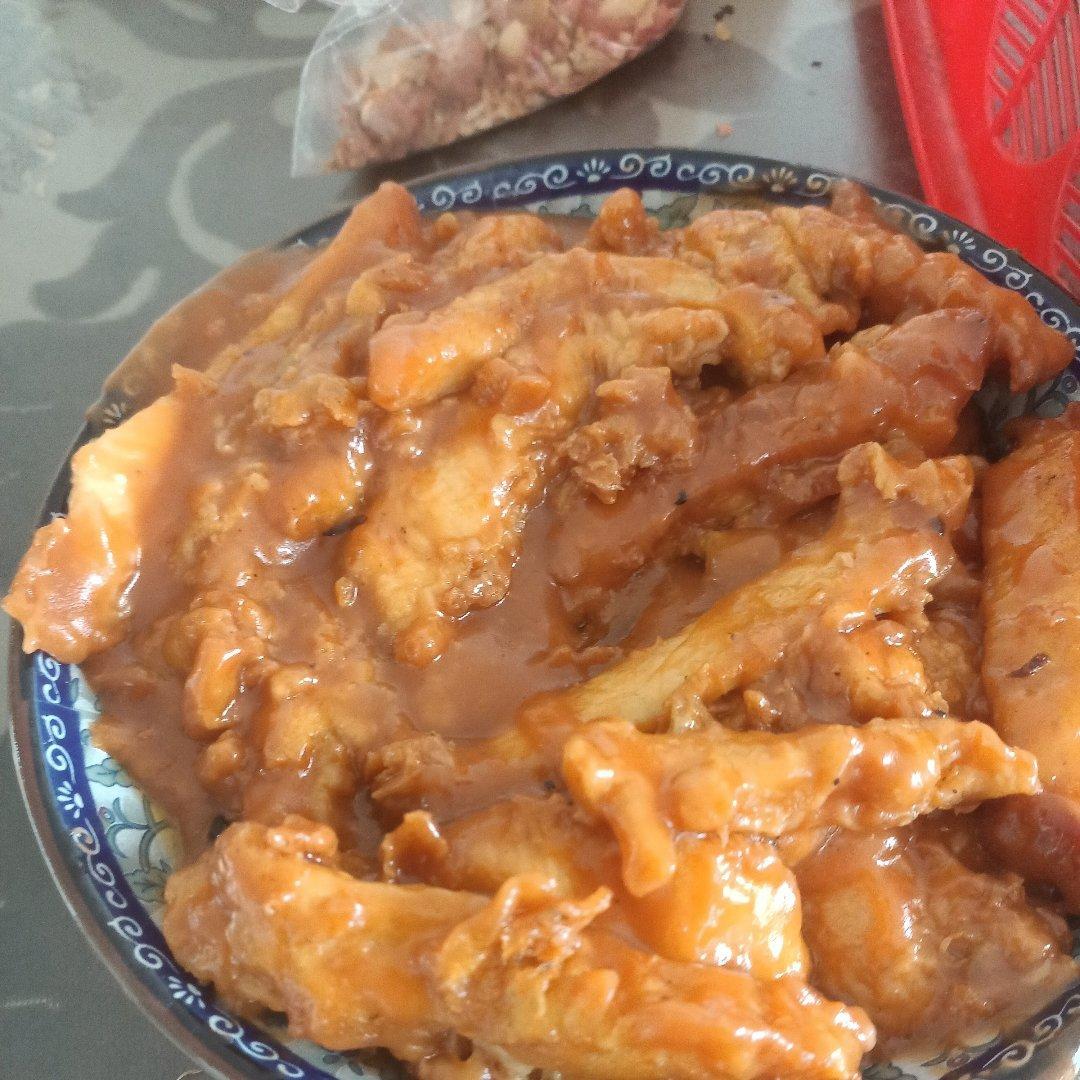 糖醋里脊 鸡胸肉的新吃法 香酥酸甜节日聚餐必做菜 超详细做法