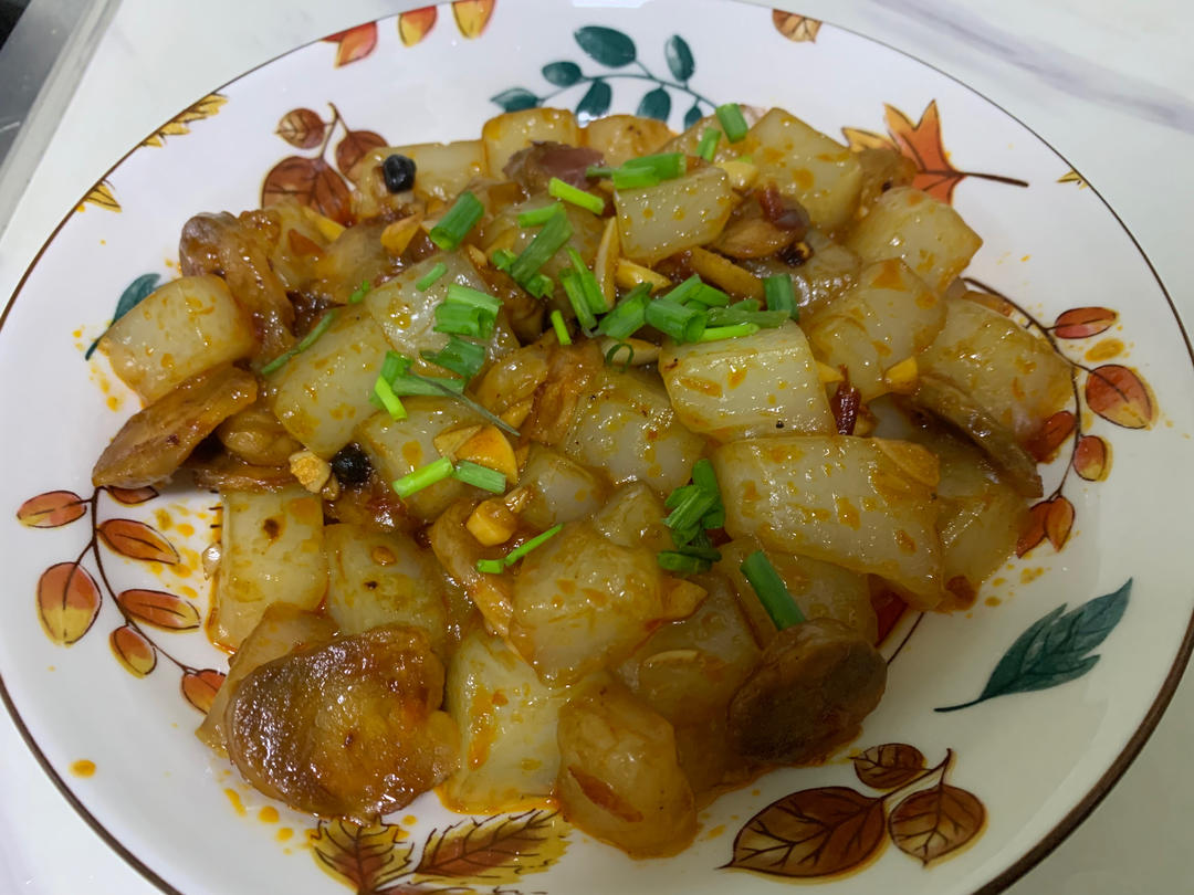麻腐炒腊肠