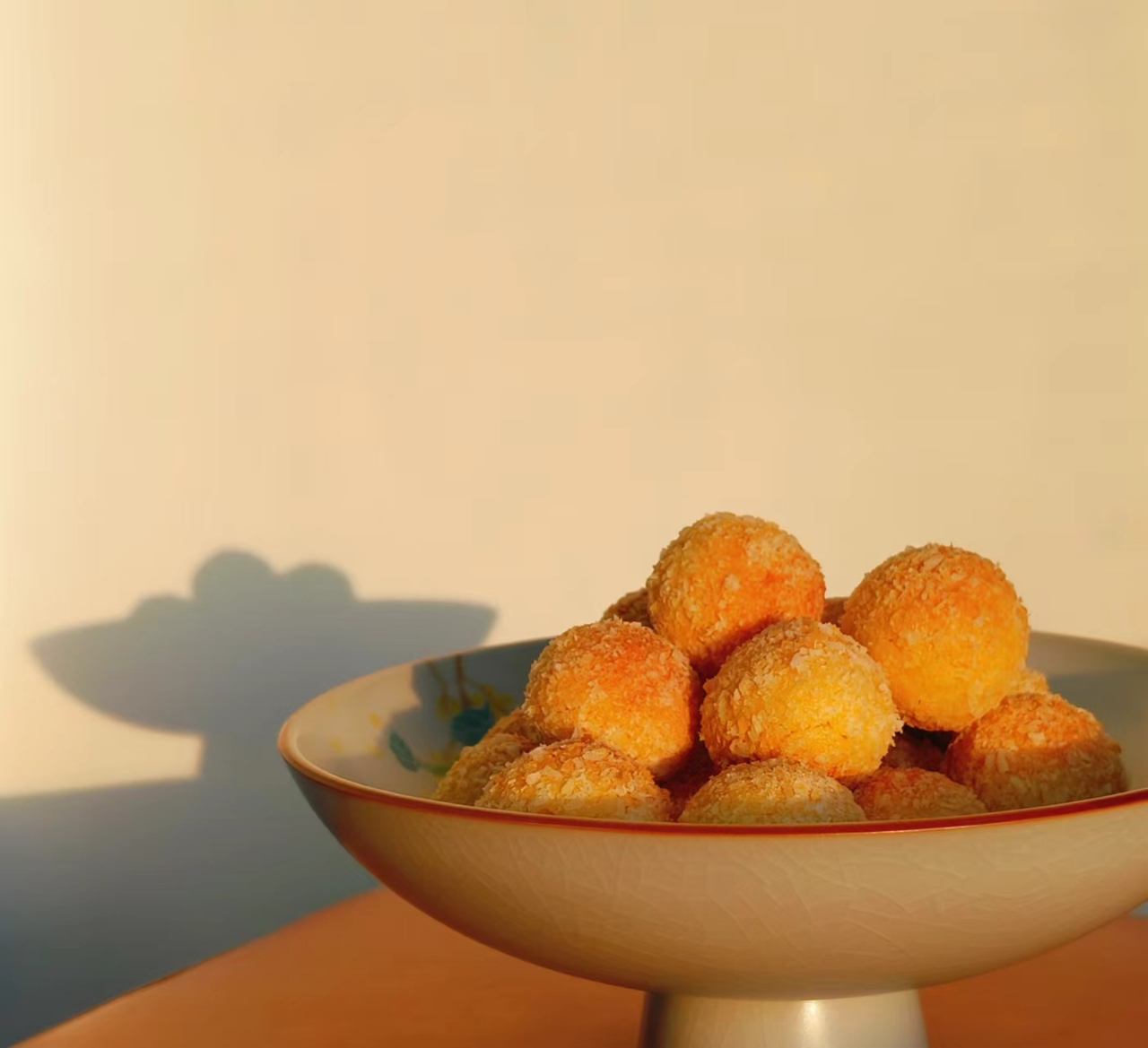 【视频】椰蓉小酥球（消耗蛋黄）童年美食