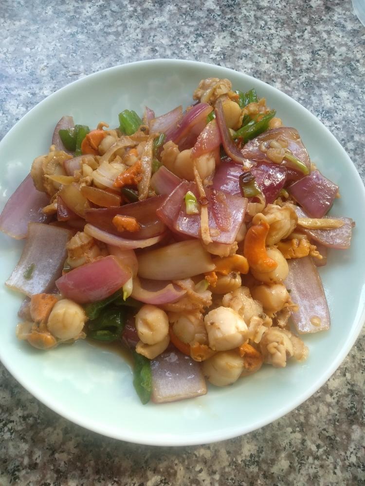 家常小炒扇贝肉