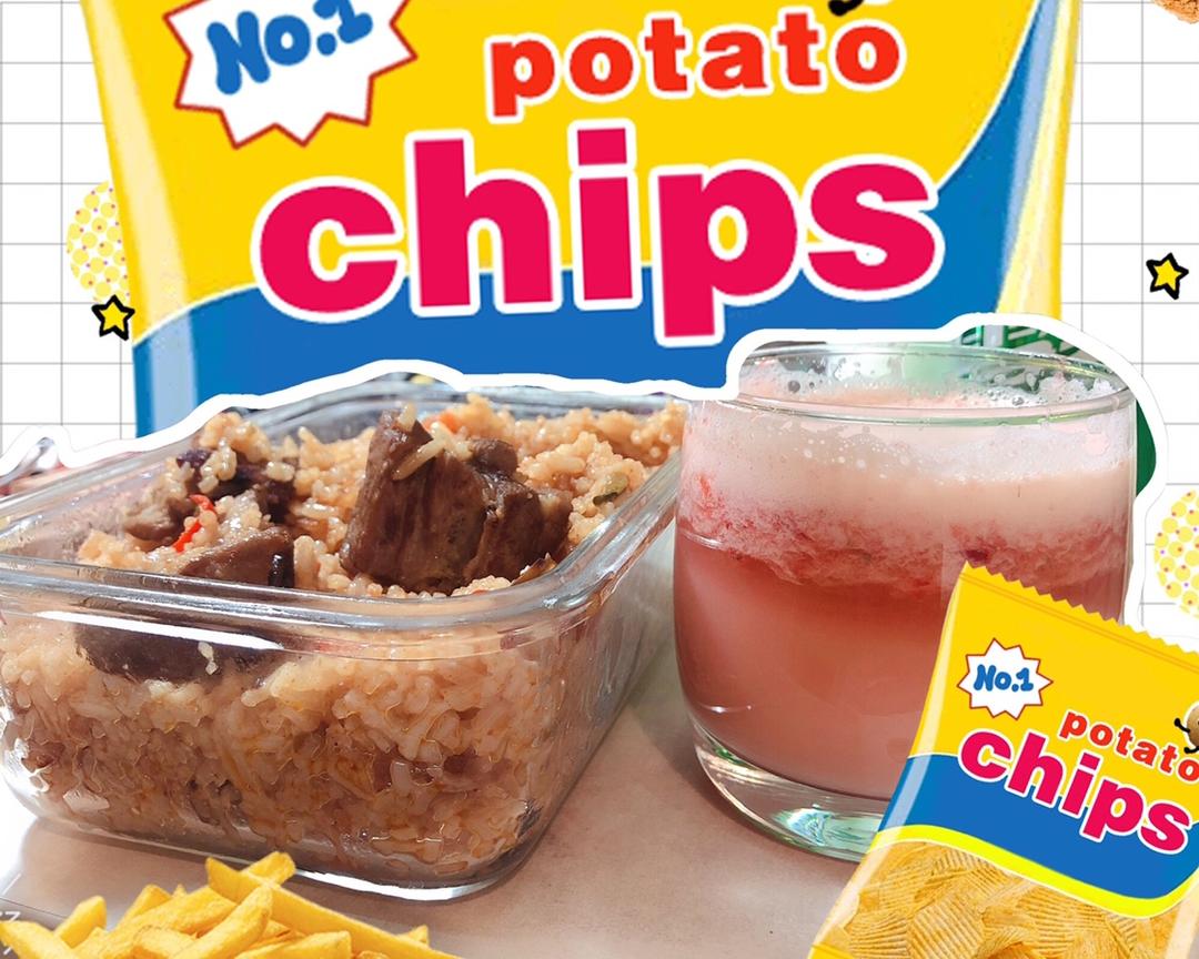 草莓养乐多果汁