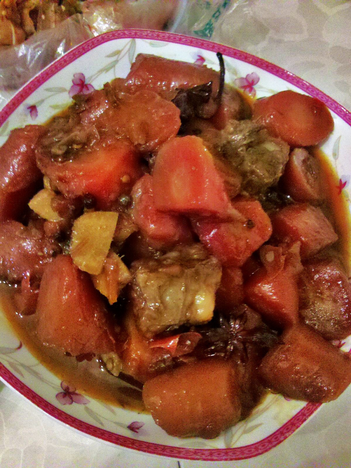 胡萝卜烧排骨