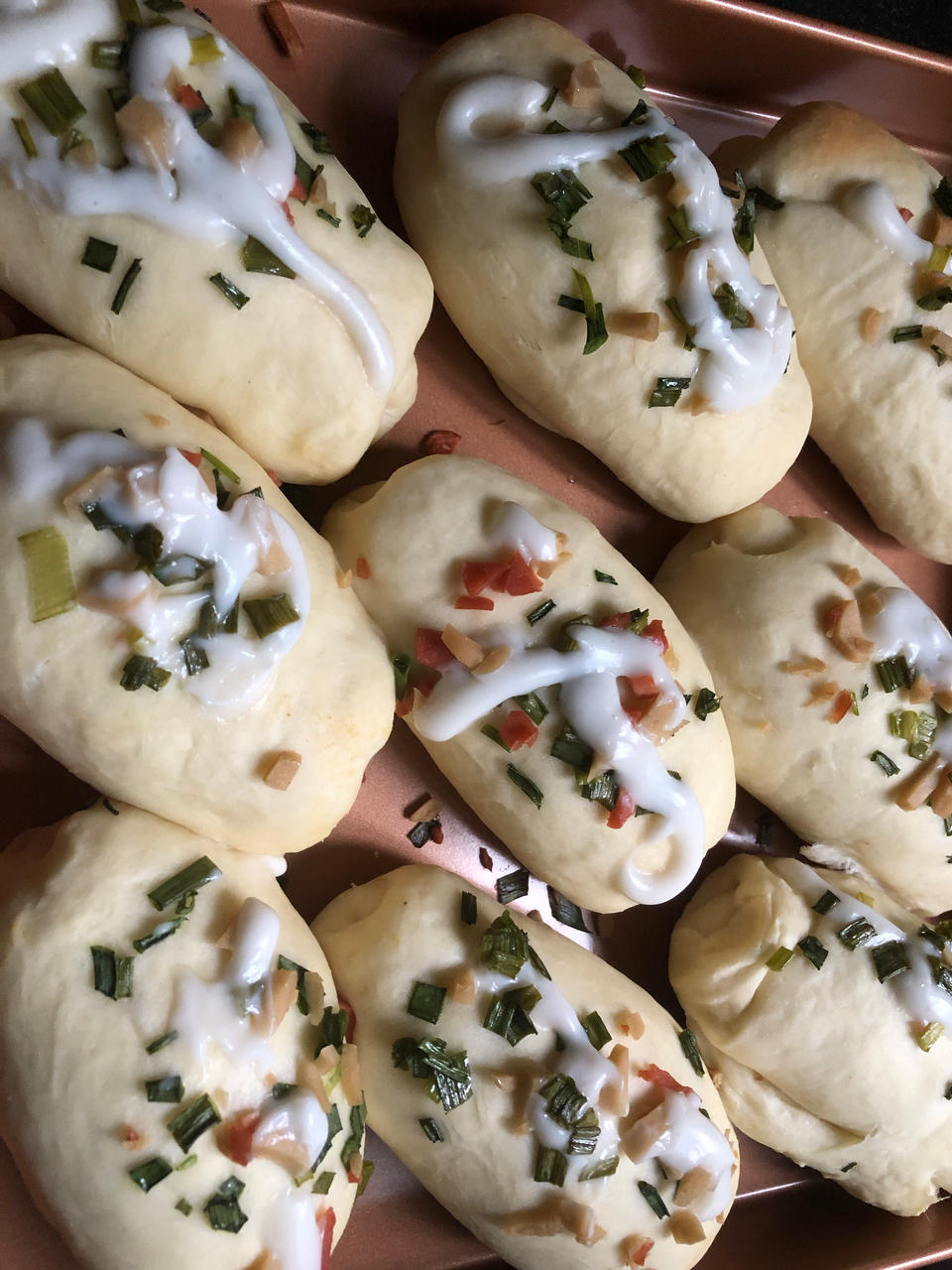 香葱火腿肉松面包