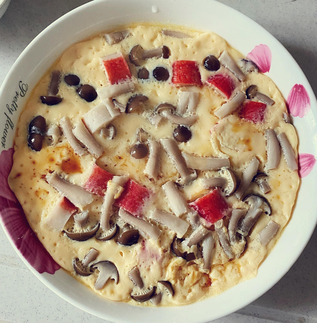 好看又营养的美味炖蛋-蟹肉棒炖蛋