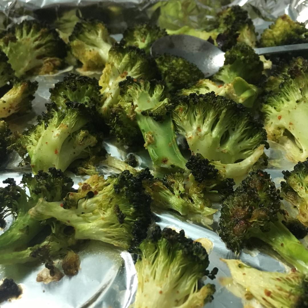 【减脂小厨房】芝麻烤西兰花 Roast Broccoli with Sesame