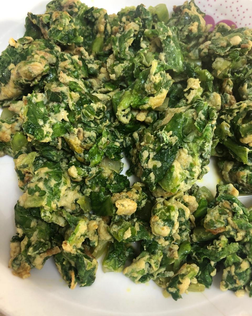 生菜炒鸡蛋