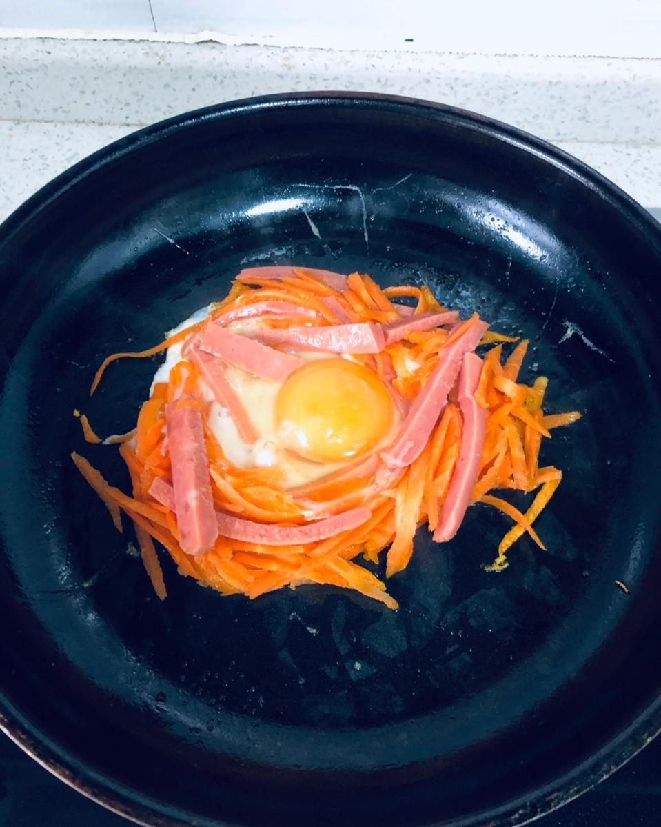 快手早餐—马铃薯火腿蛋