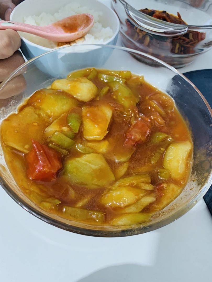 〈烧茄子〉，西红柿版。欣小厨 😉