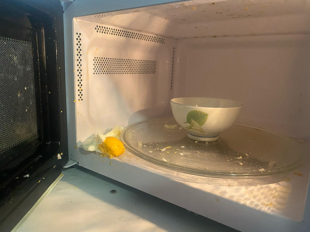 快手微波炉完美水波蛋