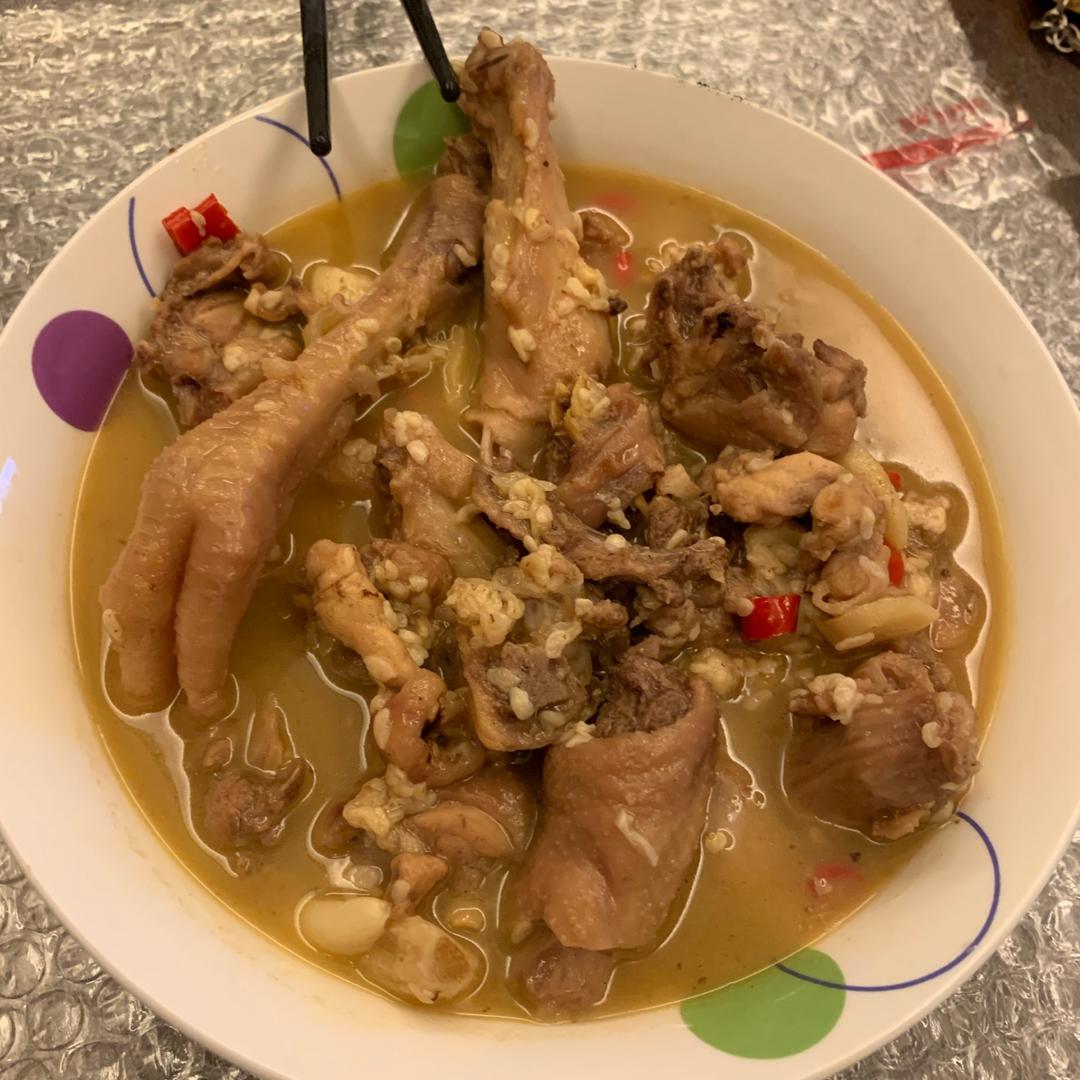 驱寒滋补糯米酒糟鸡