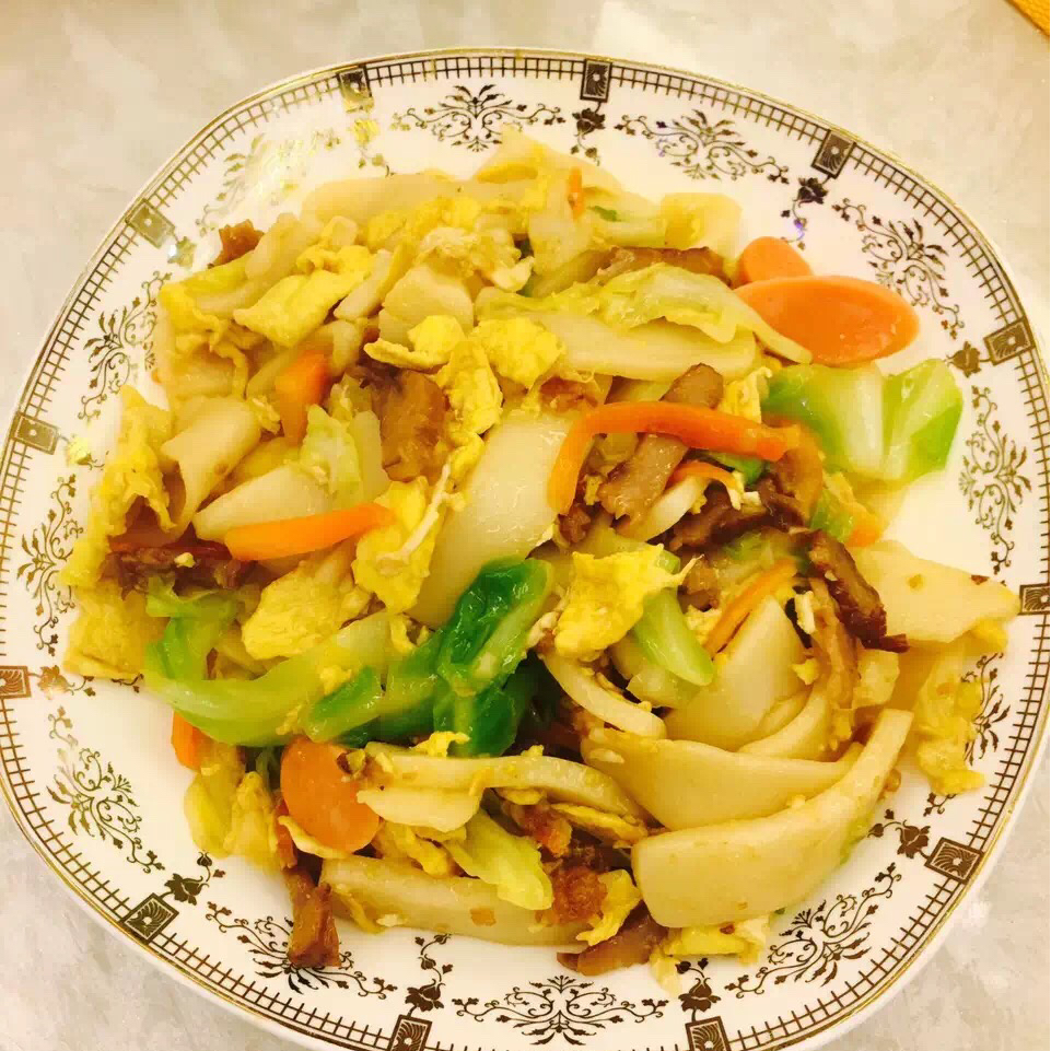 鸡蛋炒年糕